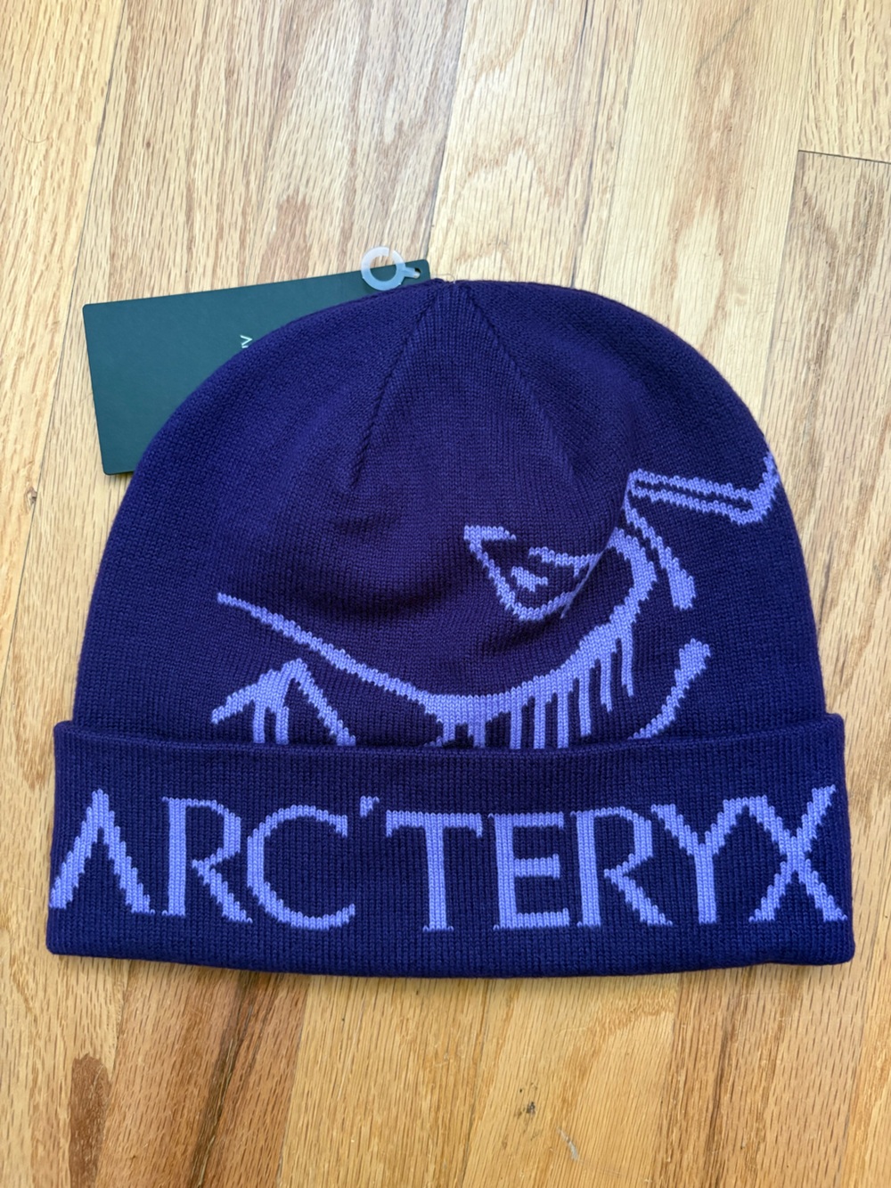 Arc'teryx Purple Bird Word Toque hat beanie